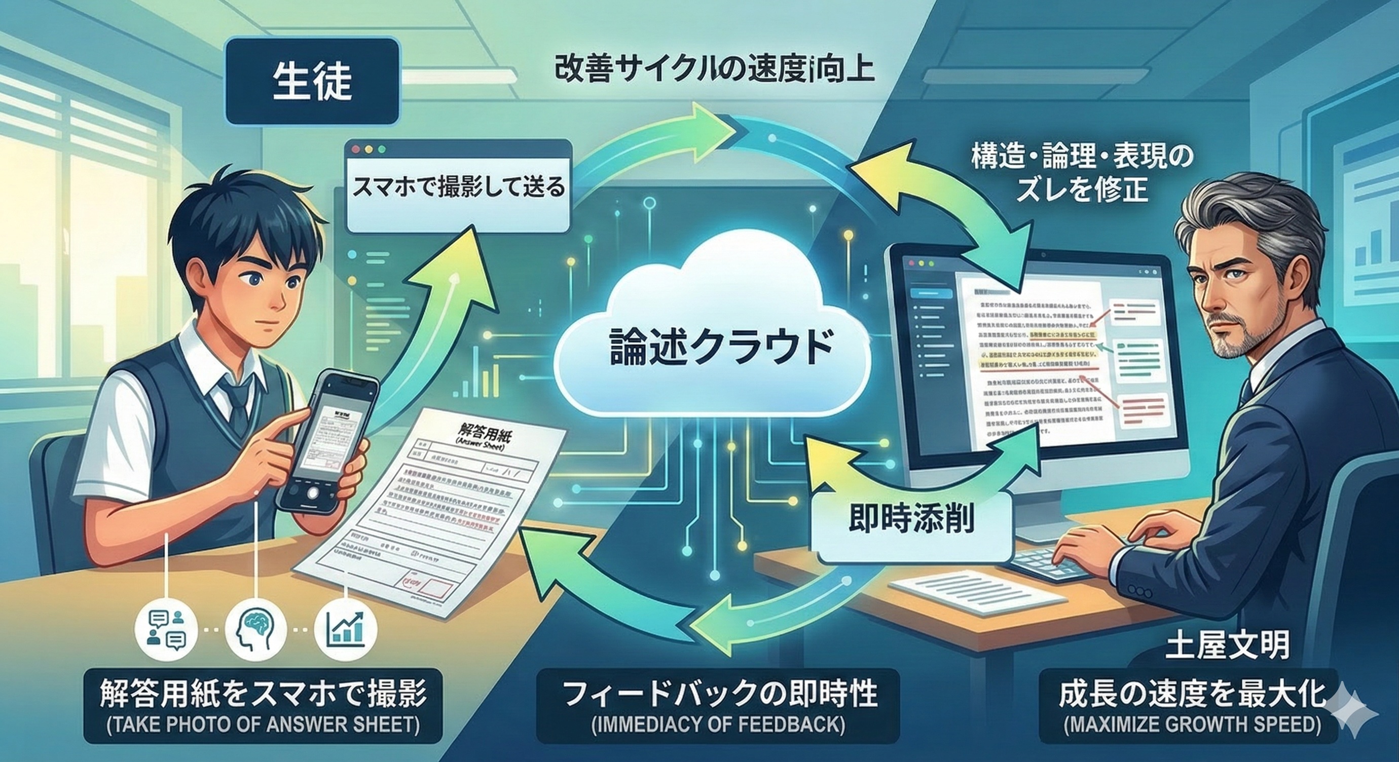 クラウド添削とAIの活用